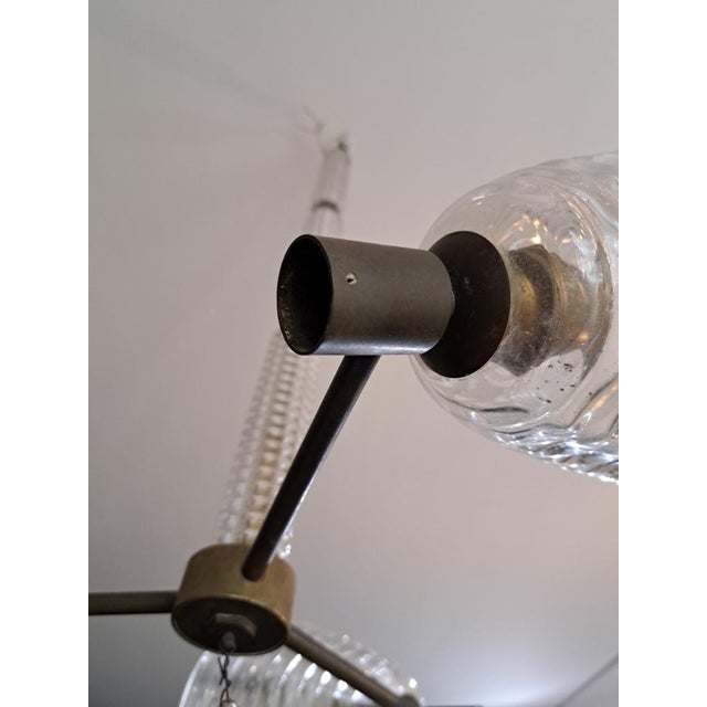 Glass Modern Chandelier in Glass, 1970s For Sale - Image 7 of 8