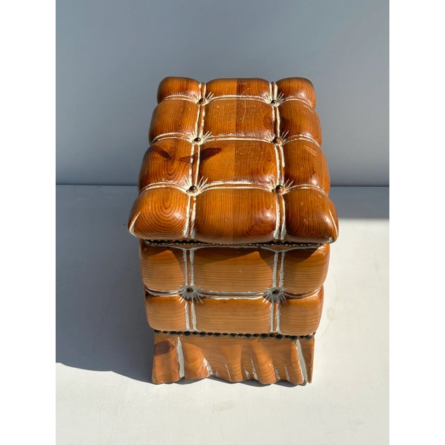 1970s 1970s Knotty Pine Trunk For Sale - Image 5 of 11