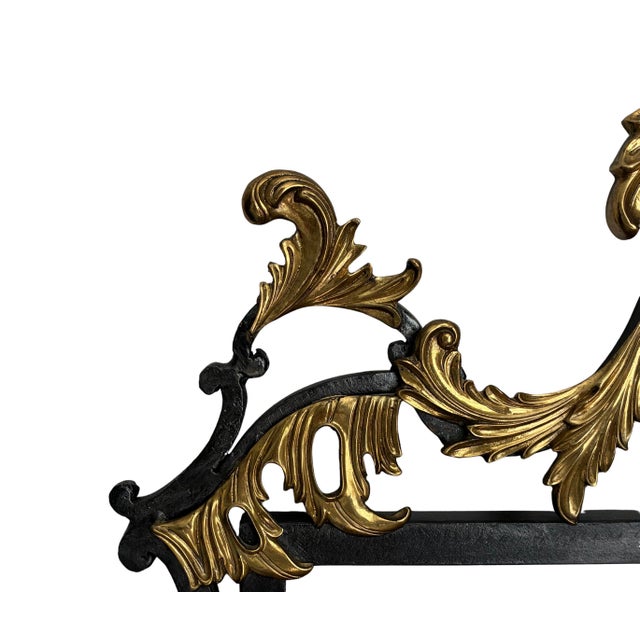 Maitland - Smith Maitland-Smith Ornate Black & Gold Gilt Acanthus Leaf Wall Mirror For Sale - Image 4 of 5