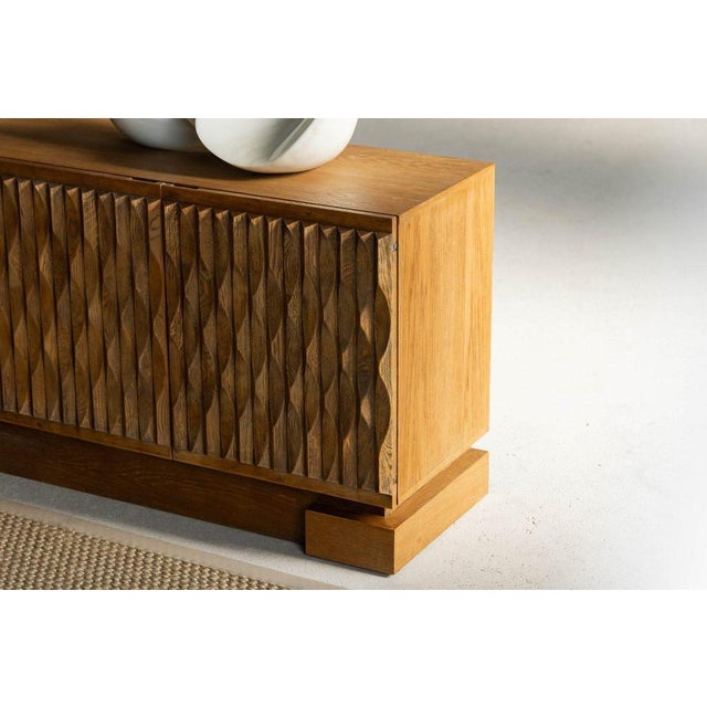 Niagara Sideboard in Oak by Maison Aurora, Belgium, 1975 For Sale - Image 3 of 18