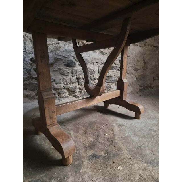Antique Oak Wine Table, Burgundy, France, 1830 For Sale - Image 4 of 18