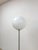 Metal Chrome Lollipop Table Lamp Vintage MCM White Tinted Top Space Age Lighting For Sale - Image 7 of 8