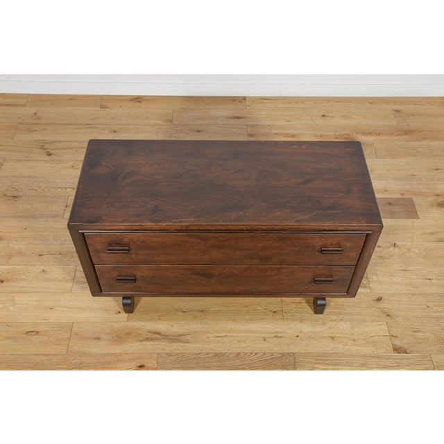 Wood Small Art Deco Dresser, Denmark, 1940s For Sale - Image 7 of 16