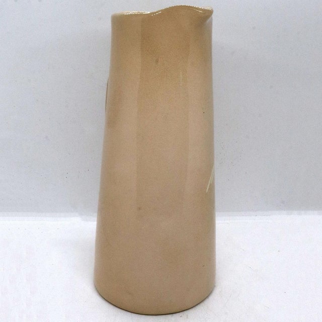 American Frederick Rhead for Weller Pottery Jap Birdimal Crane Pitcher For Sale In Denver - Image 6 of 10