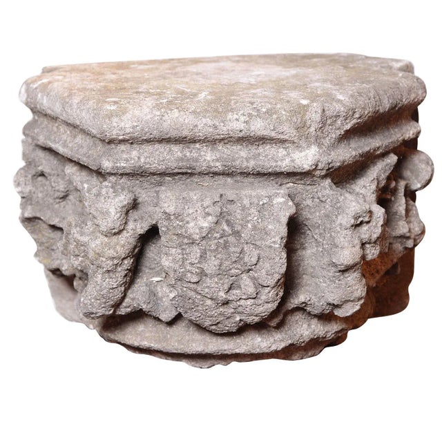 16th Century Architectural Stone Capital From France For Sale In Dallas - Image 6 of 12