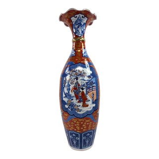 Monumental Palatial Size Hand Painted Japanese Emari Vace For Sale