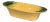 Early 20th Century French Majolica Barbotine Yellow and Green Serving Dish For Sale