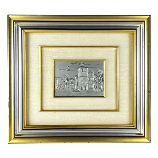 Vintage Silver Relief Picture from Alliani, Italy, 1970s For Sale