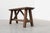Antique French Rustic Oak Trestle Bench, 1890s For Sale - Image 5 of 14
