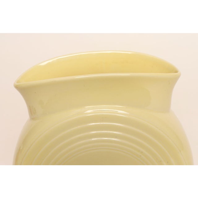 Vintage Butter Yellow Fiestaware Millennium II Vase Designed by Homer Lauglin For Sale - Image 11 of 15