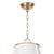 Not Yet Made - Made To Order Regina Andrew French Maid Chandelier Large in White and Natural Brass For Sale - Image 5 of 7