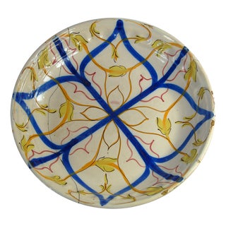 Antique 19th Century Spanish Maiolica Plate from Talavera For Sale
