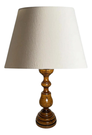Twisted Wooden Lamp, France, 1970