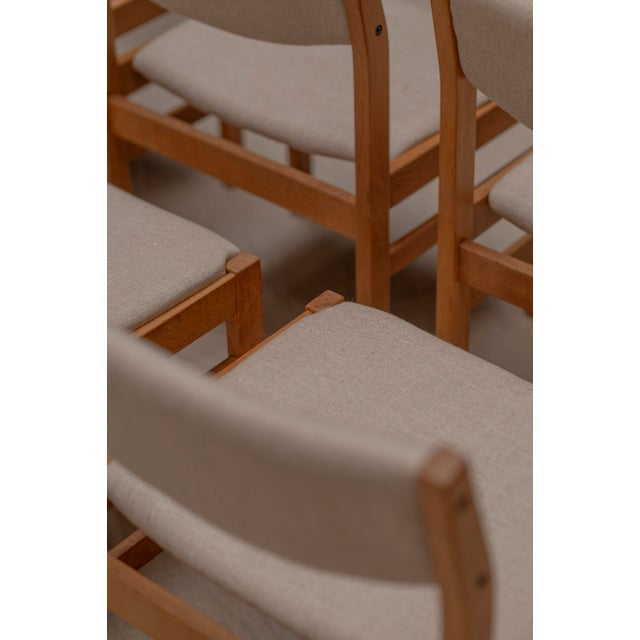 Dining Chairs by Børge Mogensen for FDB Møbler, Denmark, 1970s, Set of 8 For Sale - Image 6 of 14