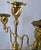 Two Vintage 3 Light Brass Metal churchAltar Candelabra Candlesticks 18" Decor For Sale - Image 9 of 12