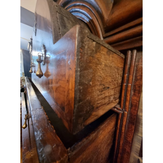 William & Mary Domed Walnut Chest on Stand For Sale - Image 5 of 11