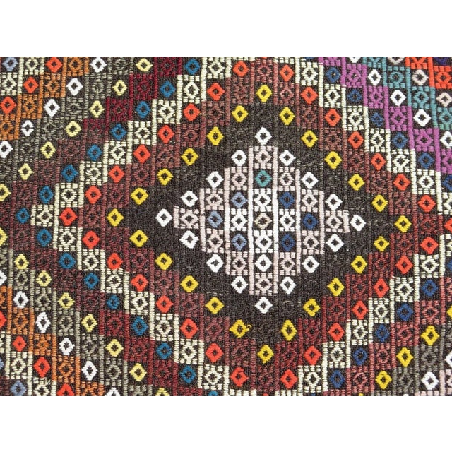 Vintage Turkish Handmade Kilim Rug - 28"x133" For Sale - Image 10 of 12