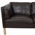 Wood Model 2442 2-Seater Sofa in Brown Leather by Børge Mogensen for Fredericia, 1970s For Sale - Image 7 of 16