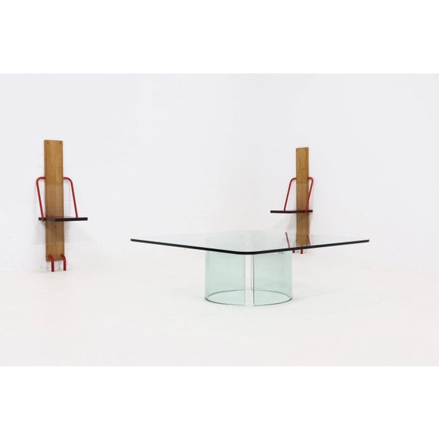 Mid-Century Modern Italian Modern Glass Coffee Table by Gallotti & Radice, 1970s For Sale - Image 3 of 13