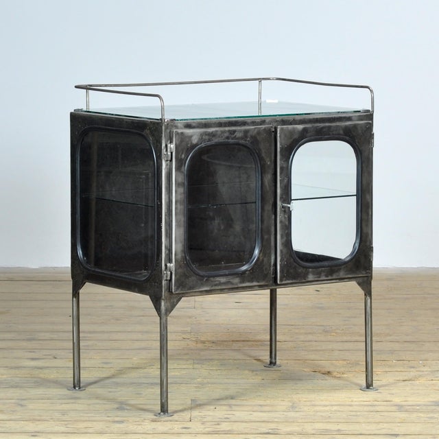 Vintage Glass Hospital Cabinet, 1970s For Sale - Image 13 of 13