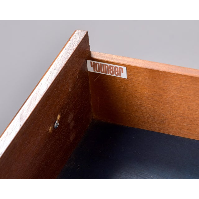 Wood Mid-Century Younger Teak Cabinet With Open Gridwork Doors For Sale - Image 7 of 13
