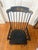 Wood 1980s Nichols & Stone Hand-Painted Windsor Rocking Chair, Black & Gold Stencil, Gardner Massachusetts For Sale - Image 7 of 13