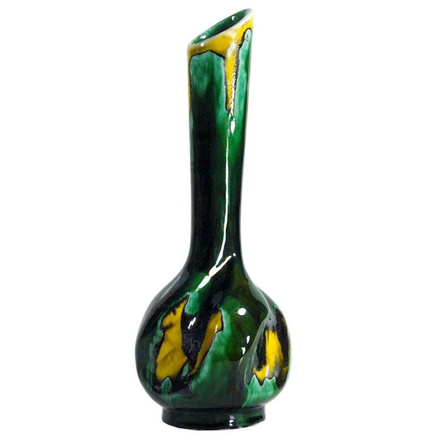 French Glazed Ceramic Vase from Vallayris, 1970s For Sale - Image 10 of 10