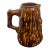 Antique Rustic Tree Trunk Ceramic Pitcher For Sale