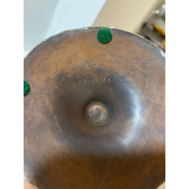 2000 - 2009 Hand Forged Copper Candle Holders From Hessel Studios For Sale - Image 5 of 12