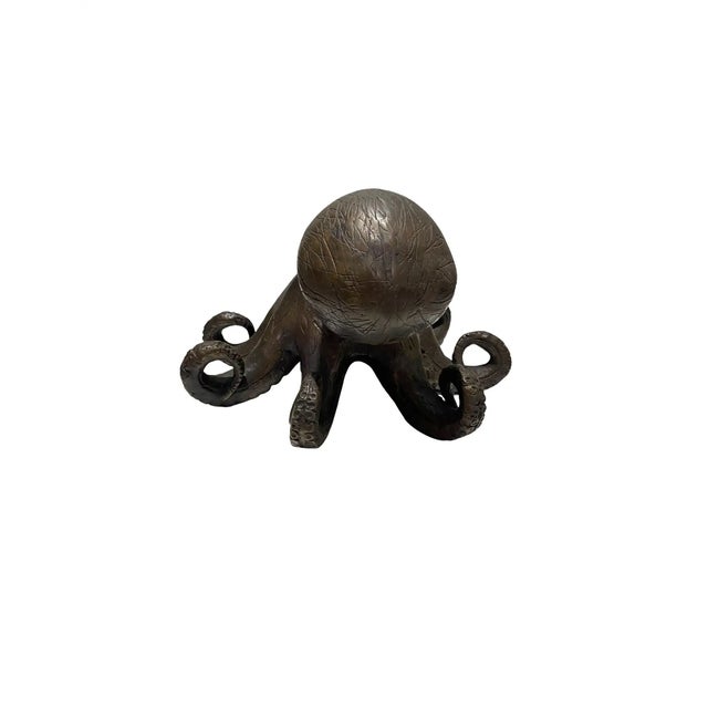 Cast Bronze Octopus Sculpture by Tiempo Gallery For Sale - Image 4 of 7