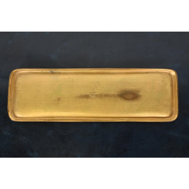 Tiffany Studios New York Zodiac Bronze Doré Pen Tray For Sale - Image 9 of 12