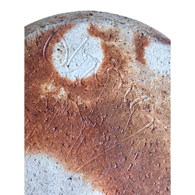 Signed 1970s Ceramic Sculptural Vase / Mid-Century Modernist Pottery For Sale - Image 9 of 10