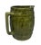 Mid-Century Modern Mid 20th Century Retro Green Yellow Ware Pottery Stoneware Barrel 8” Pitcher For Sale - Image 3 of 12