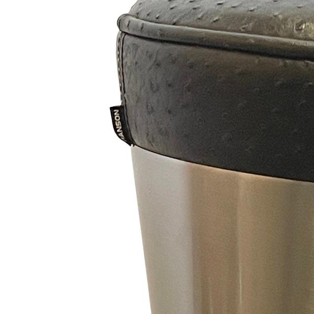 Designed in the 1960’s by Leo Thafvelin for Johansen Design in Sweden. This Scandinavian design bar stool has a stainless...