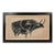Mid-Century Modern Abstract Framed Textured Oil on Canvas Painting Depicting a Bull, Usa, C. 1970s For Sale