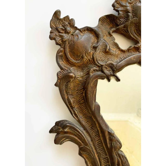 Antique Bronze Wall Sconces - A Pair For Sale - Image 4 of 11