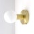 This pair of minimalist sconces is handmade of brushed brass. They can also be hung on the ceiling and are ideally suited...