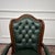 Chesterfield Office Chair in Green Leather For Sale - Image 5 of 10