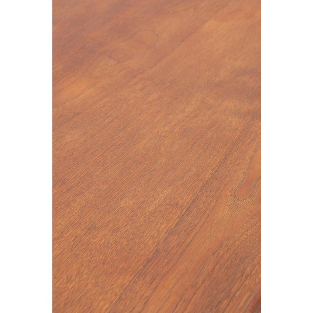 Vintage Teak Dining Table with Two Extension Leaves, 1960s For Sale - Image 10 of 14