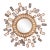 Blue and Cream Glass and Resin Convex Mirror, in the Manner of Line Vautrin. Contemporary. For Sale