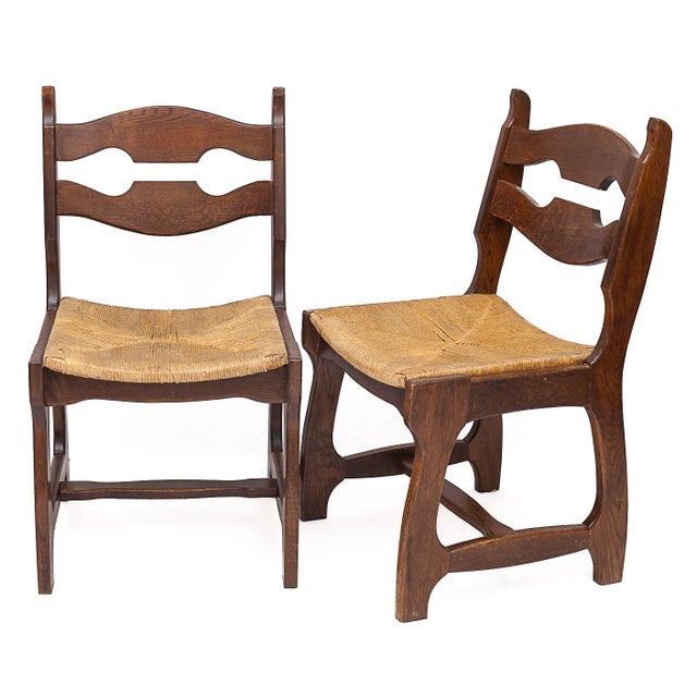 Guillerme et Chambron Chairs by Guillerme and Chambron, 1950s, Set of 6 For Sale - Image 4 of 9