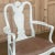 Pair Antique Swedish Painted Armchairs in the Queen Anne Style For Sale In Dallas - Image 6 of 13