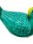 Ceramic Vintage Fitz and Floyd Green Parrot Catchall With Lid Made in Japan For Sale - Image 7 of 11