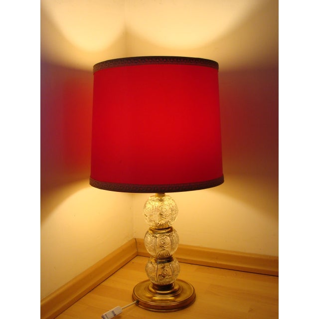 Vintage Crystal Lamp, 1970s For Sale - Image 4 of 12
