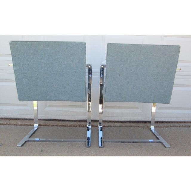 Late 20th Century Late 20th Century 2 Ludwig Mies Van Der Rohe Flat Arm Brno Chairs Gordon International For Sale - Image 5 of 15