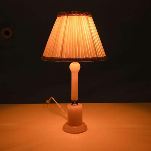 Boho Chic Table Lamp in Natural Stone For Sale - Image 17 of 17