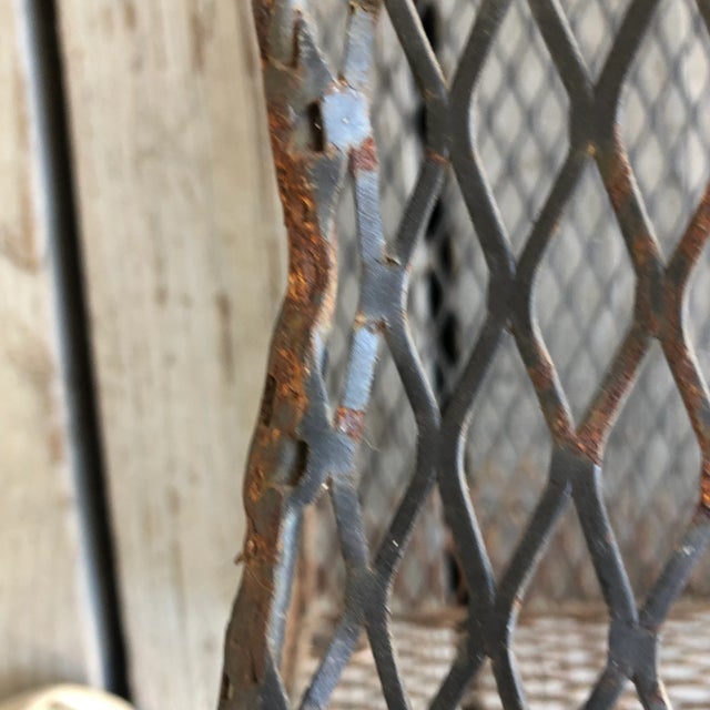 Metal Vintage Square Metal Waste Basket, 1930’s - 1940’s For Sale - Image 7 of 10