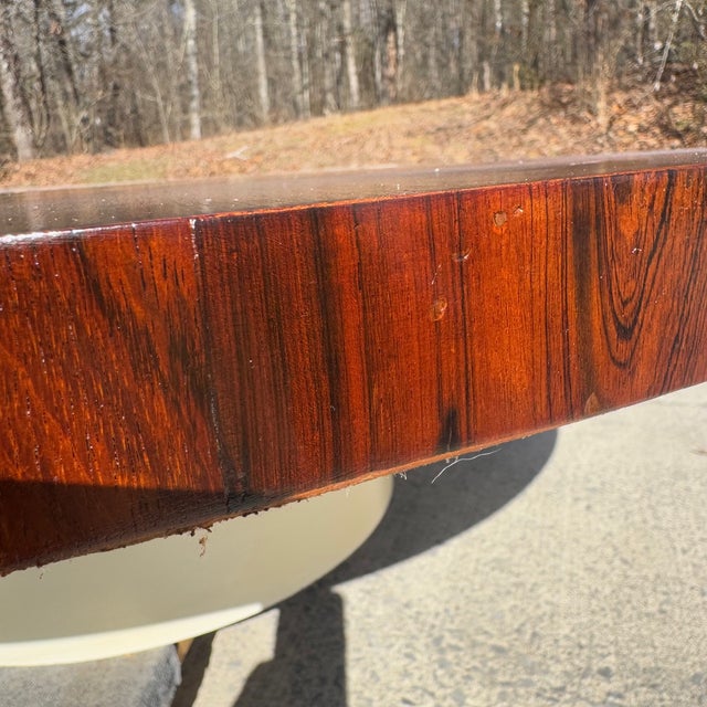 Brown Large Rosewood Milo Baughman for Thayer Coggin Environment 70 Rotating Coffee Table For Sale - Image 8 of 12
