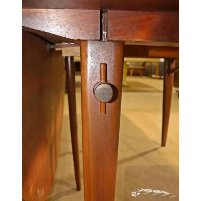 Nakashima for Widdicomb Drop Leaf Table For Sale - Image 4 of 9