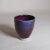 Ink Blue Contemporary Studio Pottery Cup With Layered Blue and Iron-Red Glaze For Sale - Image 8 of 12